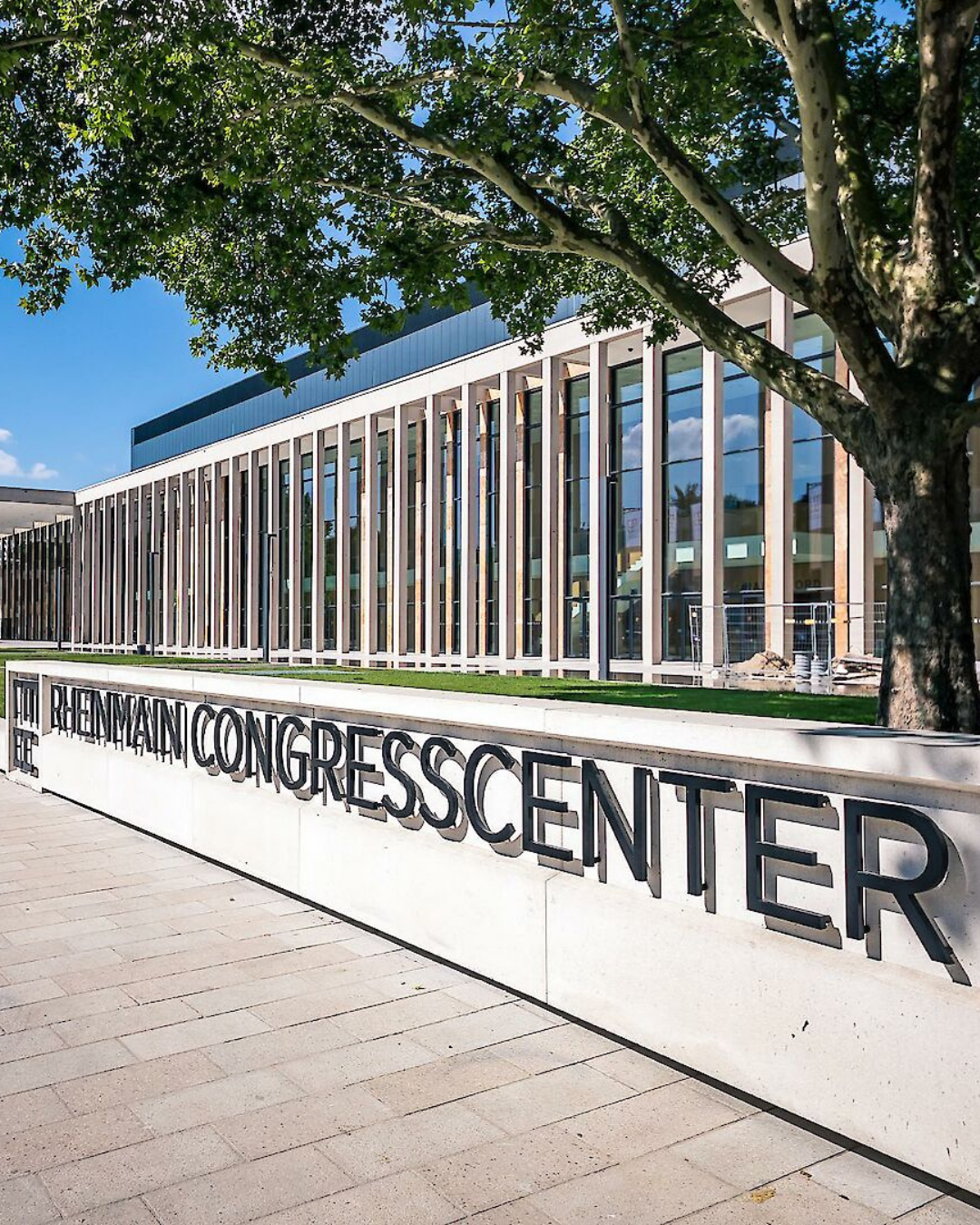 Exterior of RheinMain CongressCenter in Wiesbaden, Germany